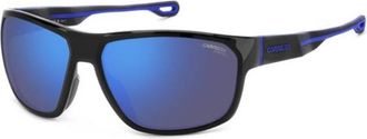 Carrera Blue Mirror Wrap Mens Sunglasses CARRERA 4018/S 0D51/Z0 63
