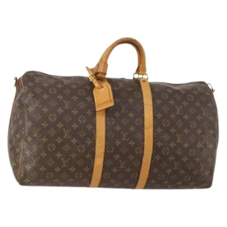 Louis Vuitton Pre-owned Weekend Bags, female, Brown, Size: ONE SIZE Pre-owned Keepall 55 Boston Bag