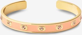 Bangle Up Emaillierter Armreif mit Strass Gem Orange Corail