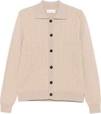 Ernest W. Baker Cable-knit Collared Cardigan