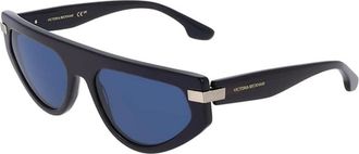 Victoria Beckham Ladies Black Rectangular Sunglasses VB685S 415