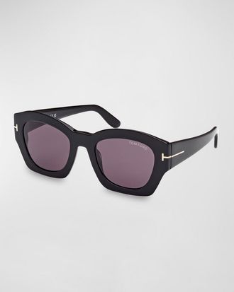 Tom Ford Guilliana Acetate Geometric Sunglasses