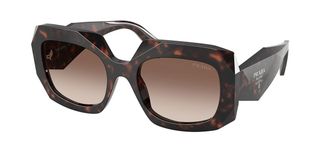 Prada PR B23SF Asian Fit 17N10S Womens Sunglasses Tortoiseshell Size 55
