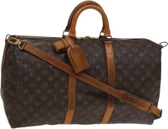 Louis Vuitton Pre-owned Weekend Bags, female, Brown, Size: ONE SIZE Pre-owned Keepall Travel Bag