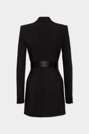 Dsquared2 Double-Breasted Satin-Trim Blazer - Black