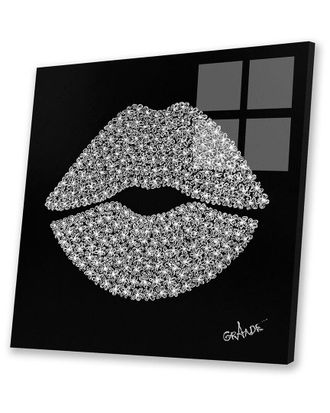 iCanvas Icanvas White Lips Print On Acrylic Glass By Alla Grande