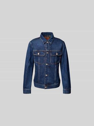 Diesel Jeansjacke mit Knopfleiste in Jeansblau, Gr&ouml;&szlig;e L
