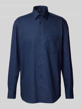 Eterna Regular Fit Business-Hemd mit Kentkragen in Marine, Gr&ouml;&szlig;e 41