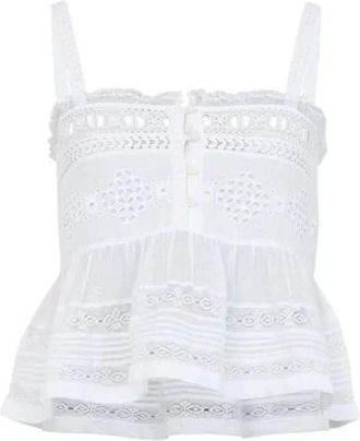 Isabel Marant Tops, Dames, Wit, L, Witte Denys Top