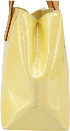 Louis Vuitton Pre-owned Handbags, female, Yellow, Size: ONE SIZE Pre-owned Vintage Patent Leather Handbag
