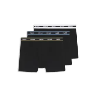 HUGO BOSS Three-pack of branded boxer briefs in stretch cotton
