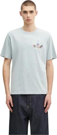Filling Pieces Camiseta para pasear perros - Tops - Hombre - Azul - L
