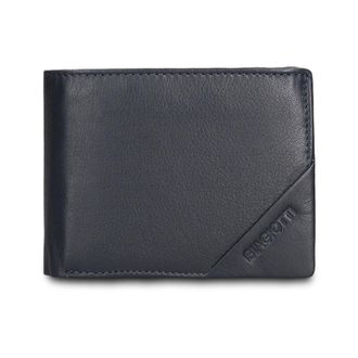 Laura Biagiotti Minimalistische Lederen Portemonnee - Heren - Accessoires - Blauw - Maat: ONE Size Leer