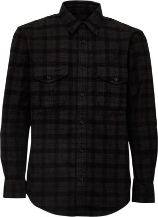 Filson Alaskan Guide Shirt - Heren - Casual Overhemden - Zwart - M - Katoen - Overhemden