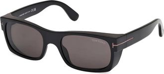 Tom Ford Eyewear Zonnebril met rechthoekig montuur - Zwart