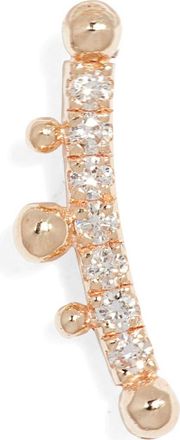 Anzie Dew Drop Marine Single Diamond Ear Crawler in Gold/Diamond/Left at Nordstrom