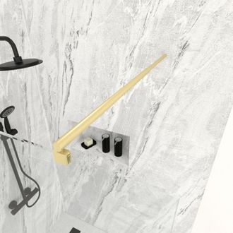 Aurlane Barra De Estabilizaci&oacute;n Acabado Oro Cepillado Extensible De 70 A 100 Cm Para Mampara Freedom 2 Gold