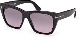 Tom Ford FT1343 FLYNN-02 01B Womens Sunglasses Black Size 55