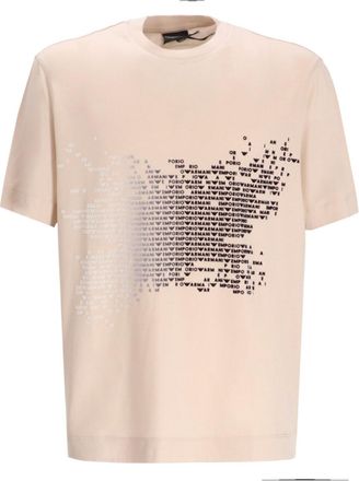 Emporio Armani Beige Crew Neck T-Shirt