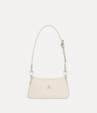 Vivienne Westwood Tasha Shoulder Phone Bag Pu Smooth White