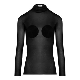 Jean Paul Gaultier Dames, Tops, Zwart, Maat: XS Viscose