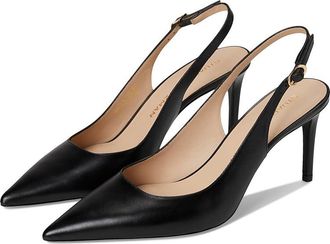 Stuart Weitzman Stuart Power Slingback 75 High Womens Heels Black : 10.5 M, Leather