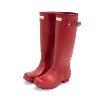 Hunter Womens Original Tall Rain Boot In Military Red