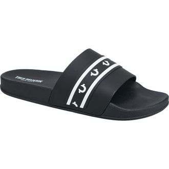 True Religion Snoop Colorblock Logo Pool Slide in Black at Nordstrom, Size 11