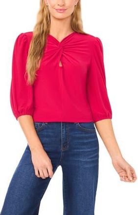 CeCe by Cynthia Steffe Twist Front Top in Rose Cerise at Nordstrom Rack, Size Xx-Large
