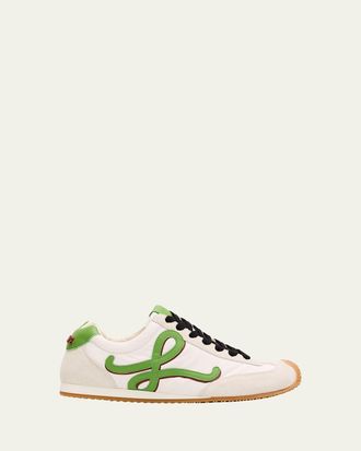 Loewe Ballet Runner Mixed Leather Sneakers