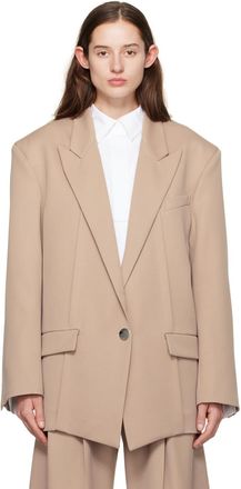 ジャケット THE ATTICO Maxi shoulder strap blazer (251WCG00084 064) The attico Maxi shoulder strap blazer available on julian