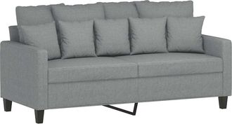 vidaXL Sof&aacute; De 2 Plazas De Tela Gris Claro 140 Cm Vidaxl