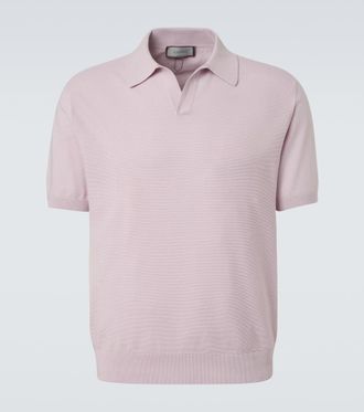 Canali Cotton and silk polo shirt