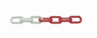 Viso Viso - Cadena De Se&ntilde;alizaci&oacute;n Pl&aacute;stico Rojo Y Blanco - &Oslash;8 Mm - Longitud 25m - Cbr801sbs