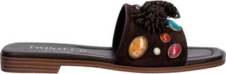 Twinset Dames, Schoenen, Bruin, Maat: 40 EU Su&egrave;de