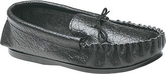 Mokkers Mens Gordon Softie Leather Moccasin Slippers (10 UK) (Black)