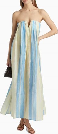Significant Other Juniper Maxi Dress In Saffron Stripe