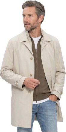 Fay Jassen, Heren, Beige, L, Leer, Morning DB Front Coat