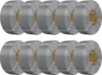 OEM Filamento Pla Sin Bobina, Recarga De 10 Kg Para Impresi&oacute;n 3d, Dise&ntilde;o Ecol&oacute;gico, Gris, 10 Kg