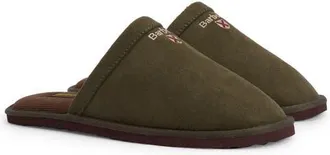 Barbour Everitt Sueded Mule Slipper in Olive at Nordstrom, Size 11