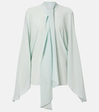 Stella McCartney Tie-neck silk blouse