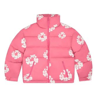 Denim Tears Cotton Wreath Puffer Jacket Pink FW25ODP11842609
