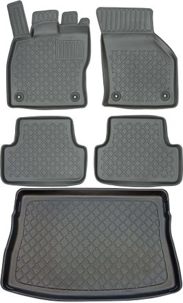OEM Volkswagen Golf Vii Hatchback De 10/2012 A 12/2019. Juego De Alfombrillas Para Coche Y Maletero