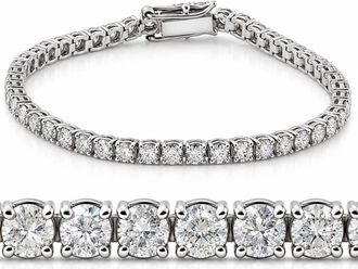 Pompeii3 Platinum 11ct Diamond Tennis Bracelet 7