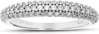 Vir Jewels 1/2 cttw Lab Grown Diamond Wedding Band in Sterling Silver For Women