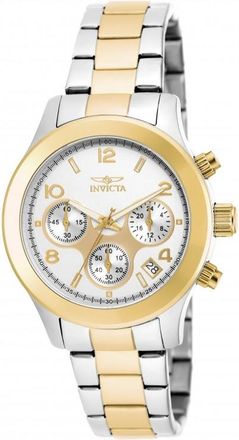 Invicta Angel Chronograph Silver Dial Two-tone Mens Watch 19219