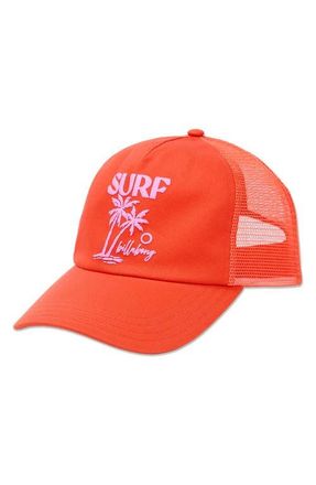 Billabong Sunday Trucker Baseball Cap in Vermillion Orange at Nordstrom