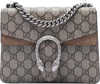 Gucci Pre-owned Gucci Small GG Supreme Dionysus Crossbody Ladies SW0HJ5XD3YGE0G63