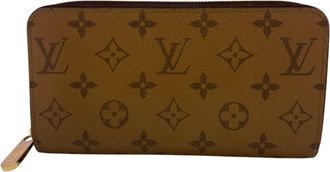 Louis Vuitton Brown Leather Long Wallet (Bi-Fold) (Pre-Owned)
