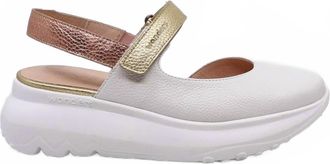 Wonders Womens Comb Leather Platform Shoes In Off/rame